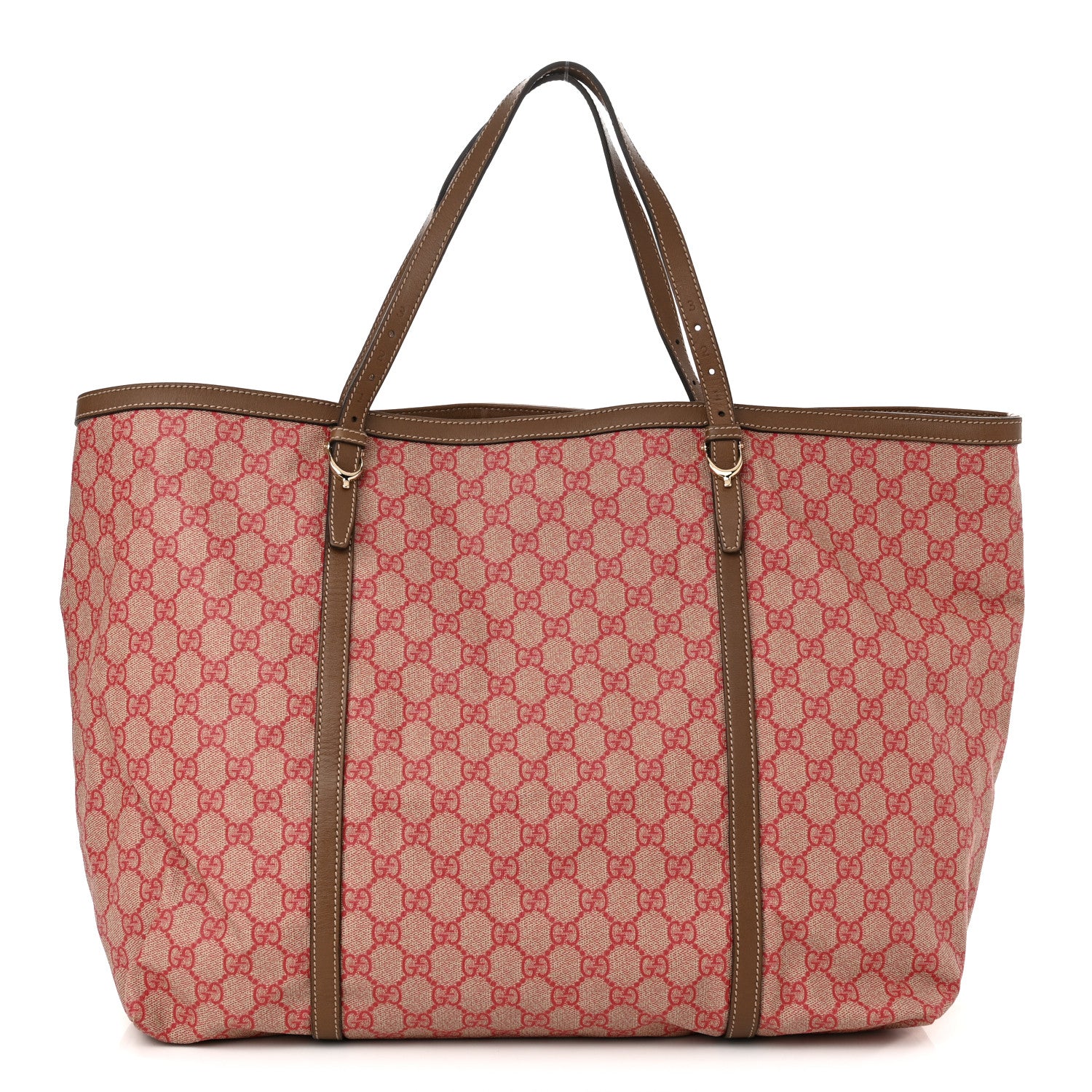 Gucci GG Supreme Monogram Large Nice Tote Red 1 of 10