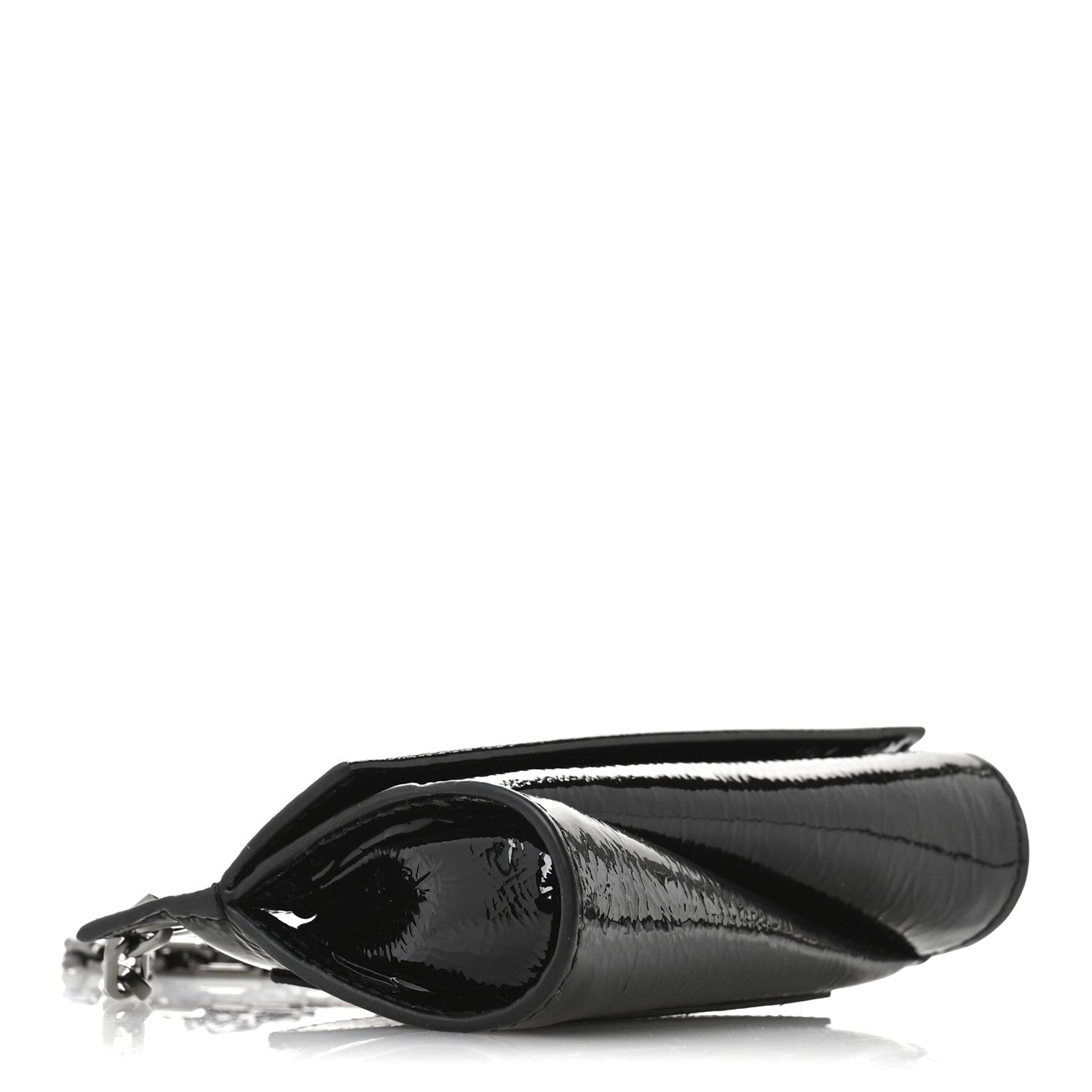 Christian Louboutin Patent Vog Small Loubitwist Clutch Black 4 of 10