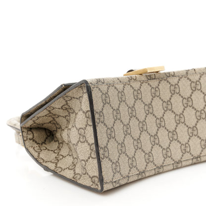 Balenciaga X GUCCI GG Supreme Monogram Small Hourglass Top Handle Bag Beige Ebony 9 of 10