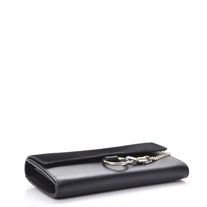 Chloe Suede Calfskin Faye Wallet Black 4 of 8