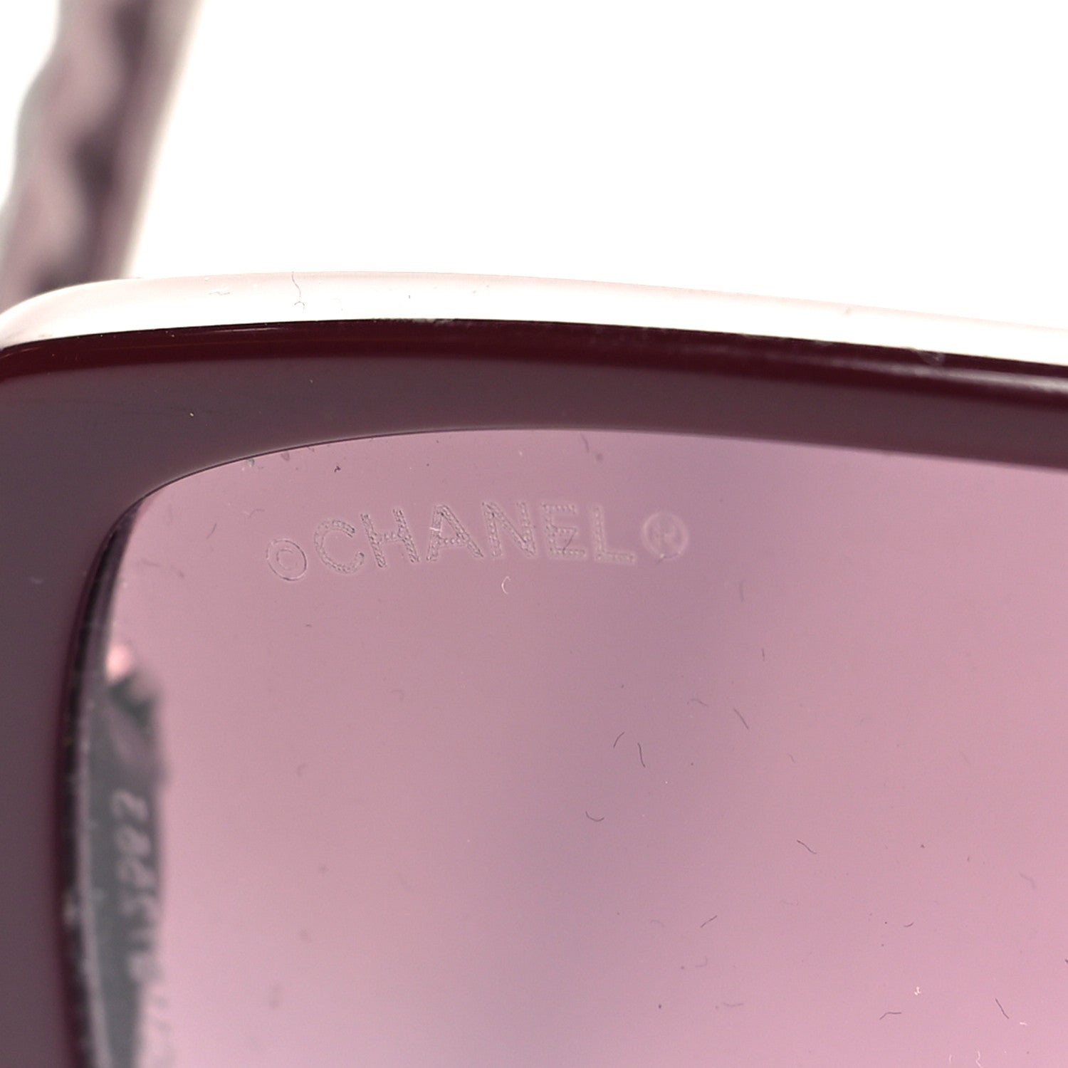 Chanel Lambskin Square Chain Sunglasses 5289-Q Red 7 of 8
