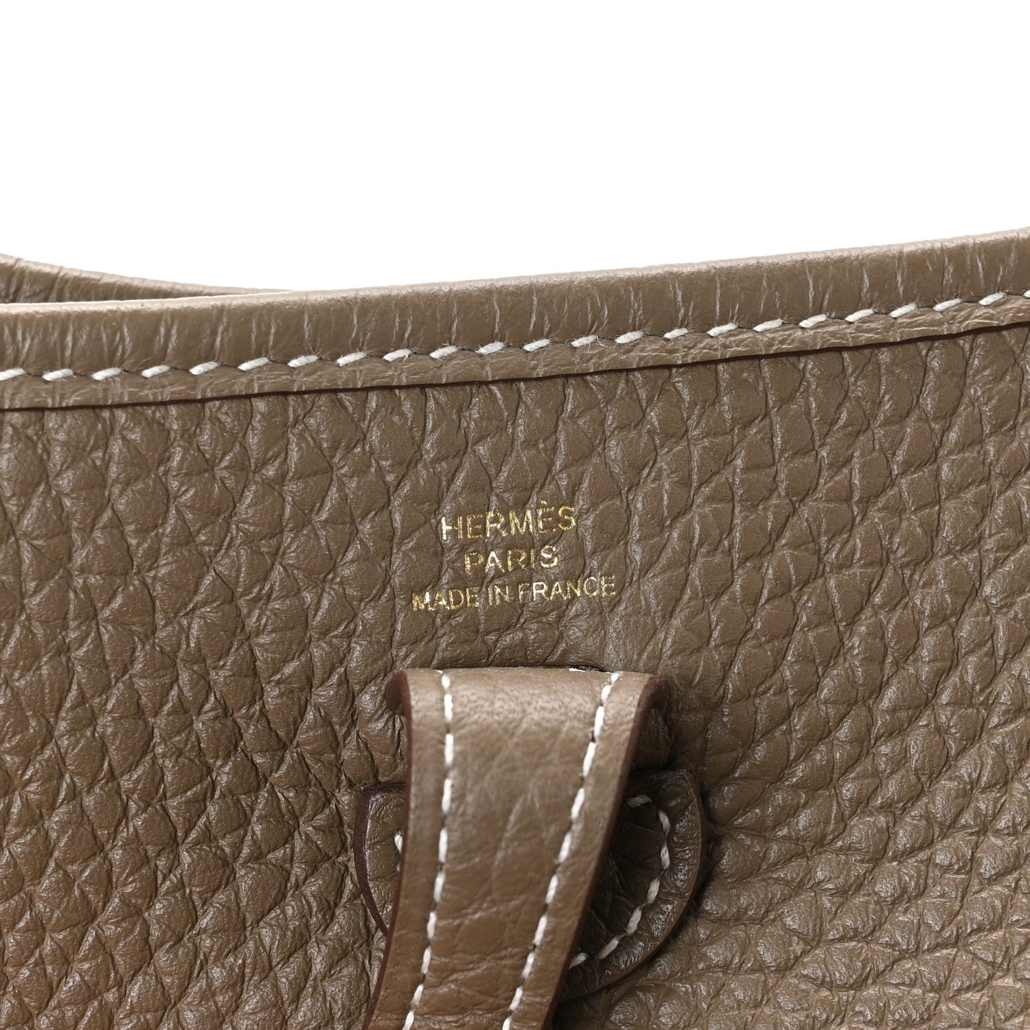 Hermes Taurillon Clemence Amazone Evelyne TPM Etoupe Bleu Indigo 6 of 11