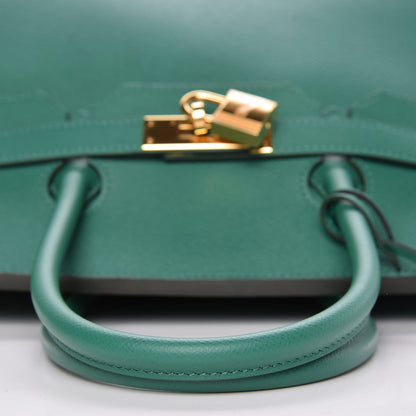 Hermes Epsom Birkin 35 Vert Vertigo 12 of 38