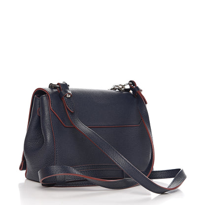 Louis Vuitton Calfskin Lockme II Chain Bag BB Marine Rouge 2 of 10