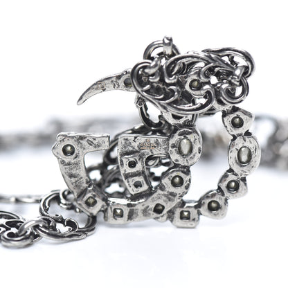 Gucci Crystal Marmont Necklace Aged Silver 5 of 5
