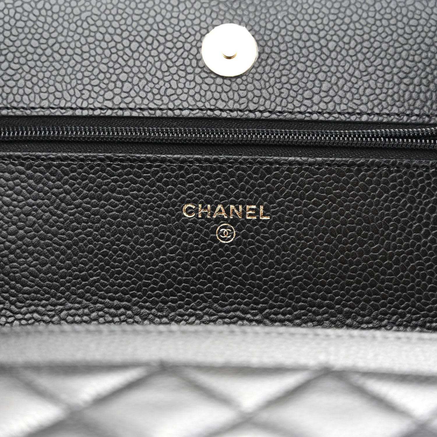 Chanel Caviar Quilted Wallet On Chain WOC Black 8 of 12