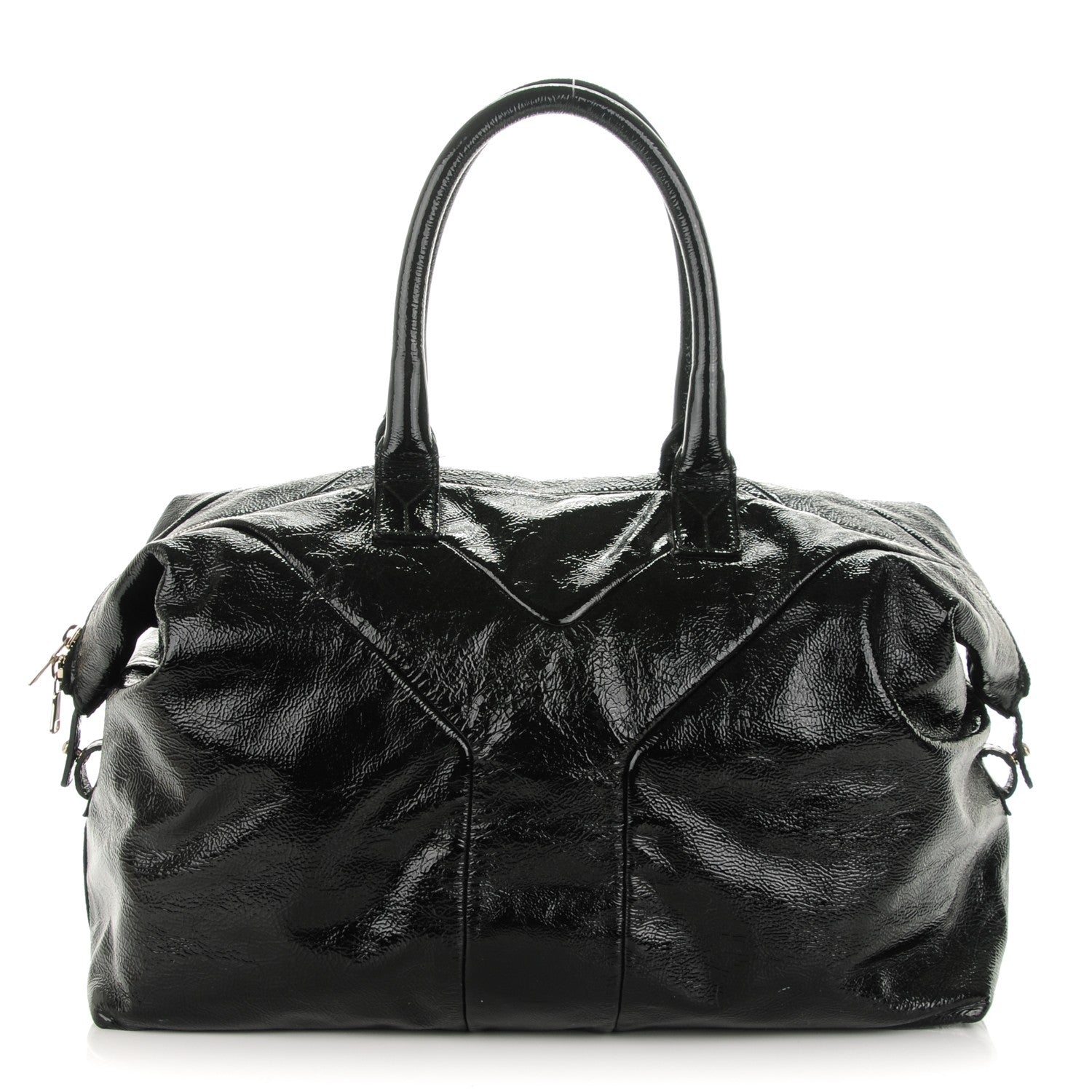 Saint Laurent Textured Patent Medium Easy Sac Black 1 of 7