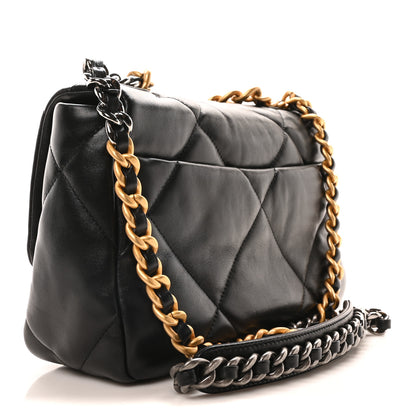 Chanel Lambskin Quilted Medium Chanel 19 Flap Black 3 of 11