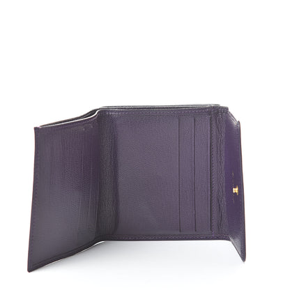 Chanel Goatskin Compact Double Sided Wallet Purple 5 of 12