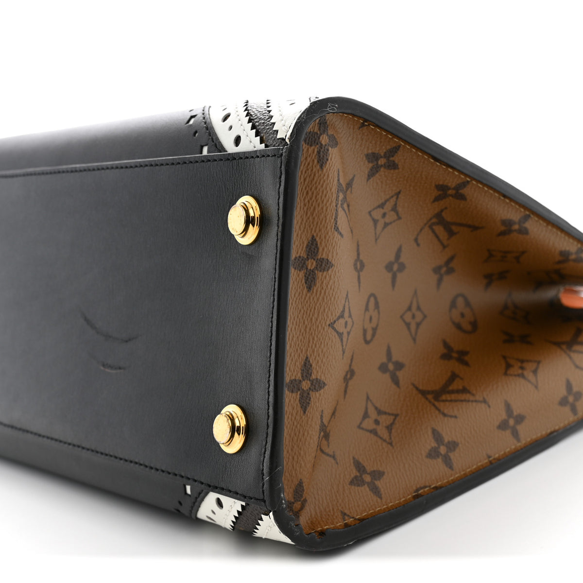 Reverse Monogram Brogue City Steamer MM Bag