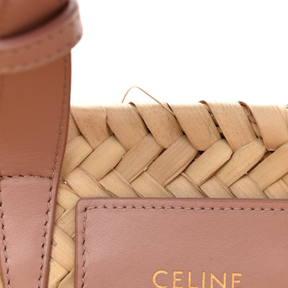 Celine Raffia Calfskin Triomphe Teen Panier Vintage Pink 10 of 10