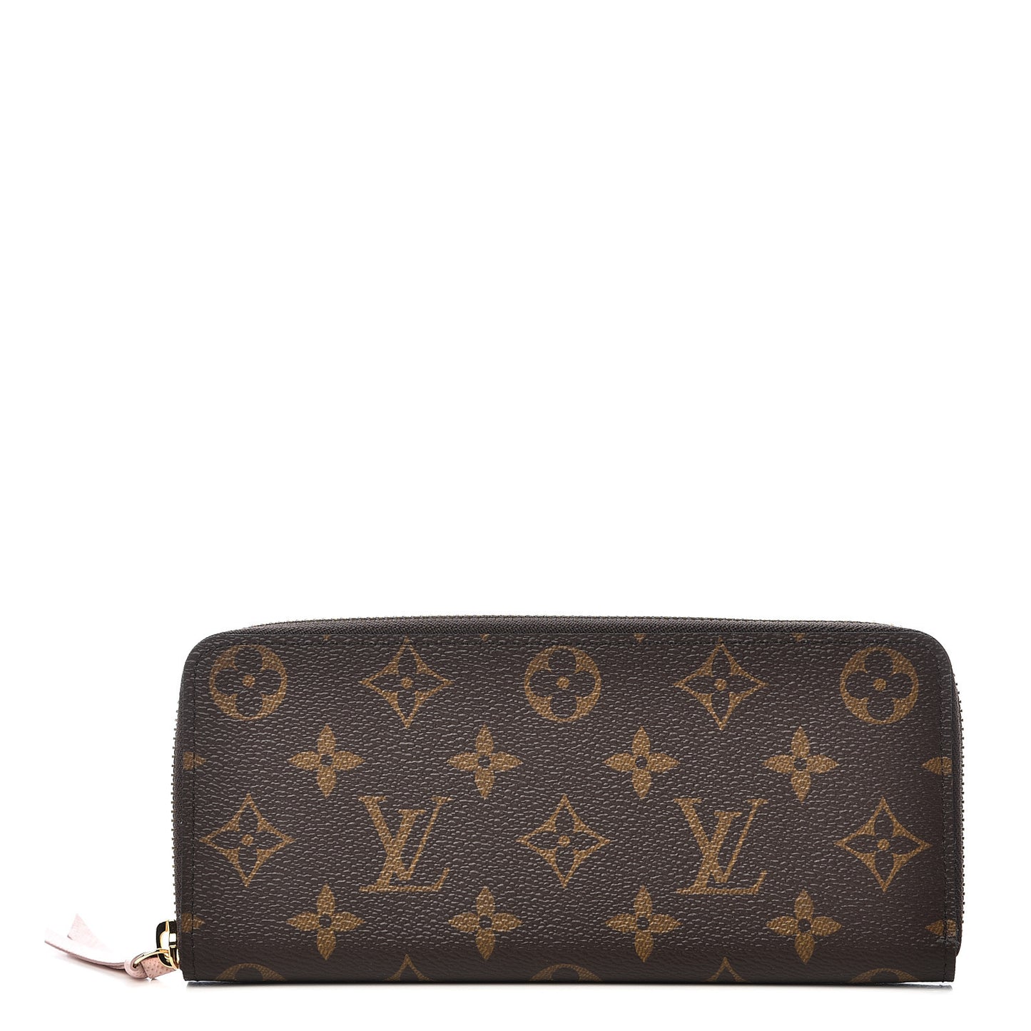 Monogram Clemence Wallet Rose Ballerine