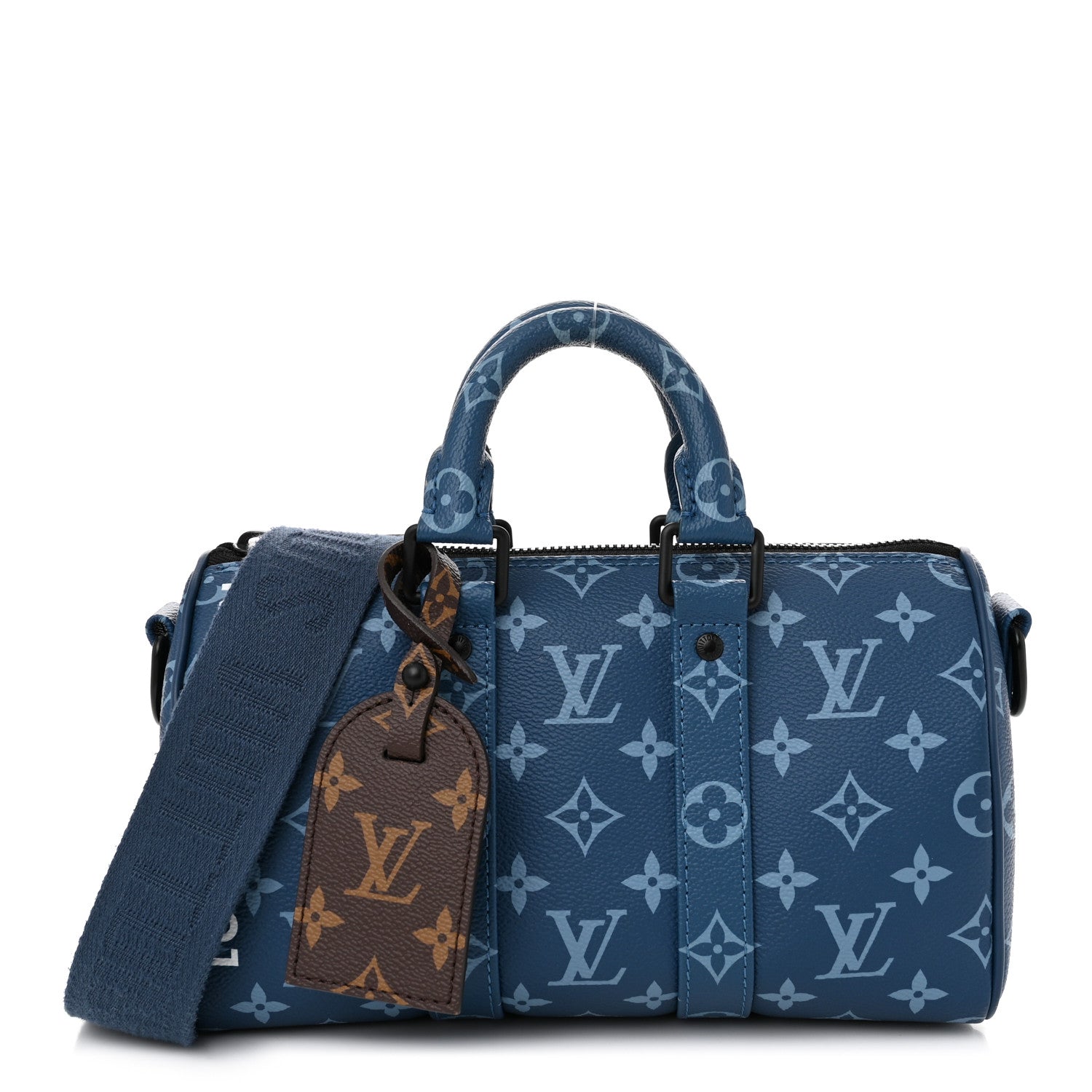 Louis Vuitton Monogram Keepall Bandouliere 25 Atlantic Blue 1 of 9