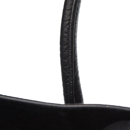 Celine Crocodile Embossed Calfskin Large Phantom Luggage Black 8 of 9