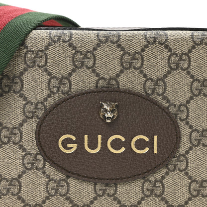Gucci GG Supreme Monogram Web Neo Vintage Shoulder Bag Beige New Acero Crop 8 of 10
