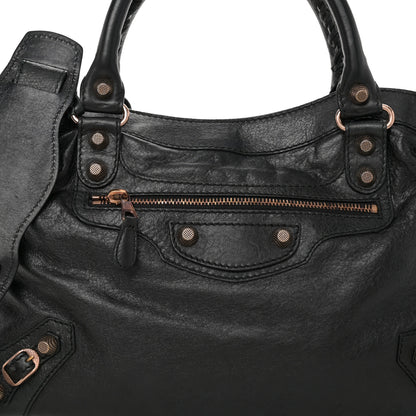 Balenciaga Agneau Giant 12 Rose Gold Hardware Town Black 9 of 11