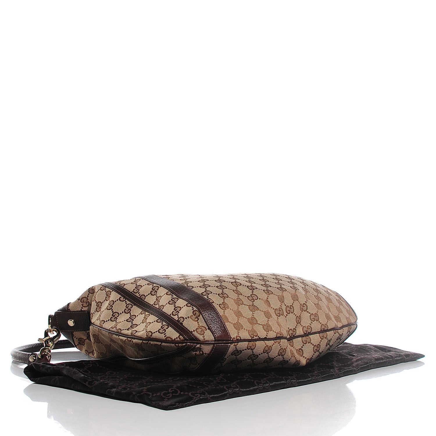 Gucci Monogram Medium Abbey Convertible Tote Dark Brown 4 of 7