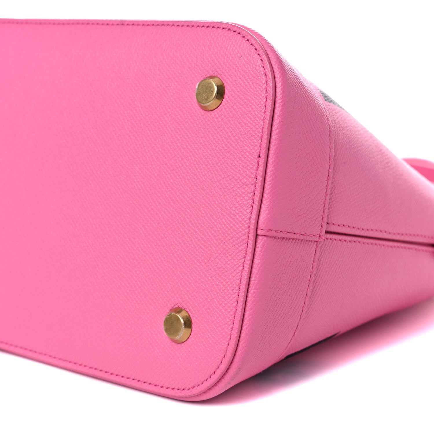 Balenciaga Signature Grained Calfskin Logo M Ville Top Handle Bag Acid Pink 9 of 17