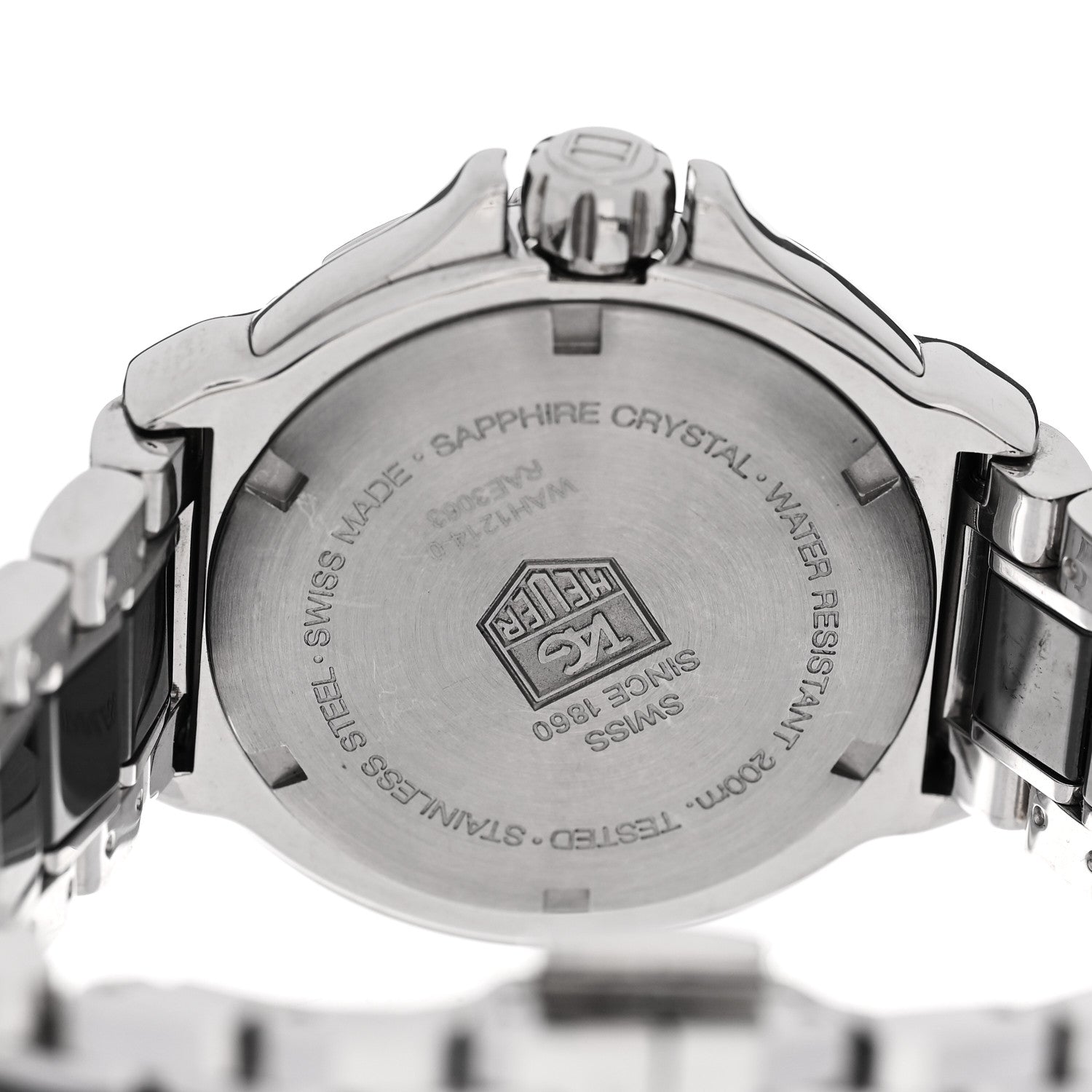 Tag Heuer Stainless Steel Ceramic Diamond Bezel 34mm Formula 1 Lady Quartz Watch Black WAH1214 4 of 4