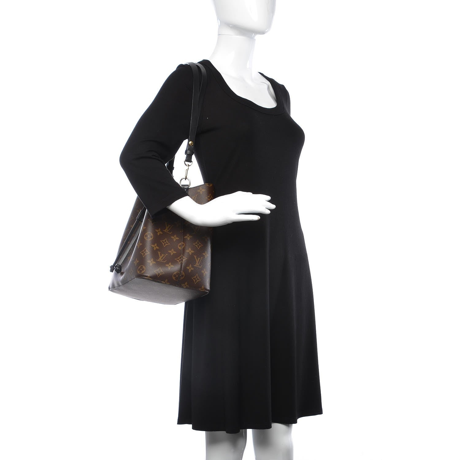 Louis Vuitton Monogram Neonoe MM Black 2 of 7