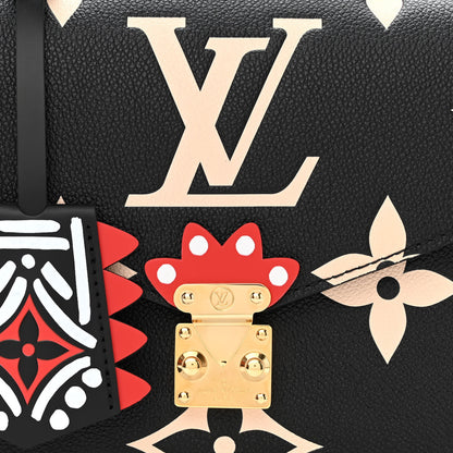Louis Vuitton Empreinte Monogram Giant Crafty Pochette Metis Black Creme 8 of 11