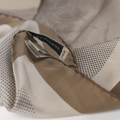Burberry Silk Equestrian Knight Print Square Scarf Beige 4 of 4