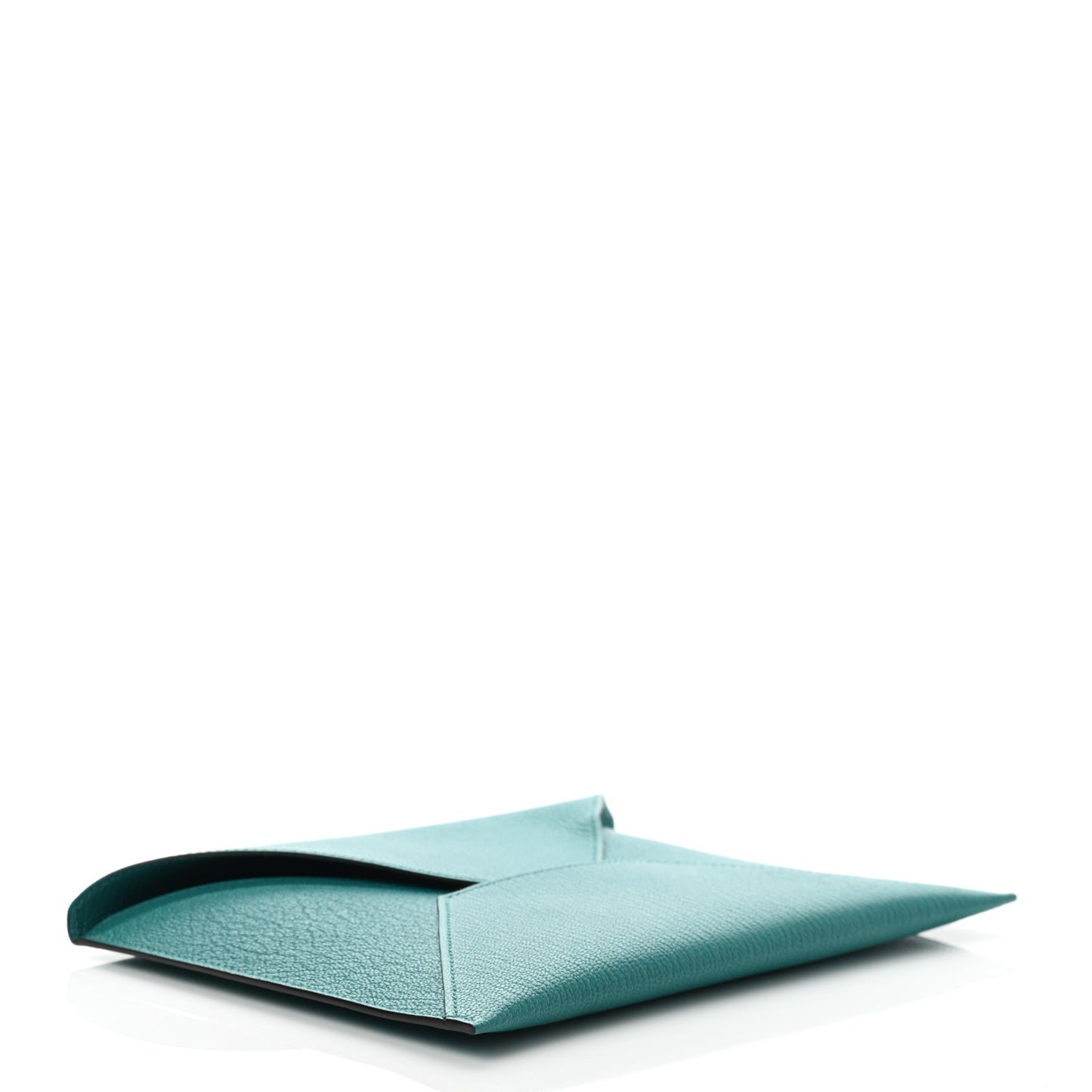 Chevre Mysore Envelope Trio Wallet Bleu Paon Lime Canopee