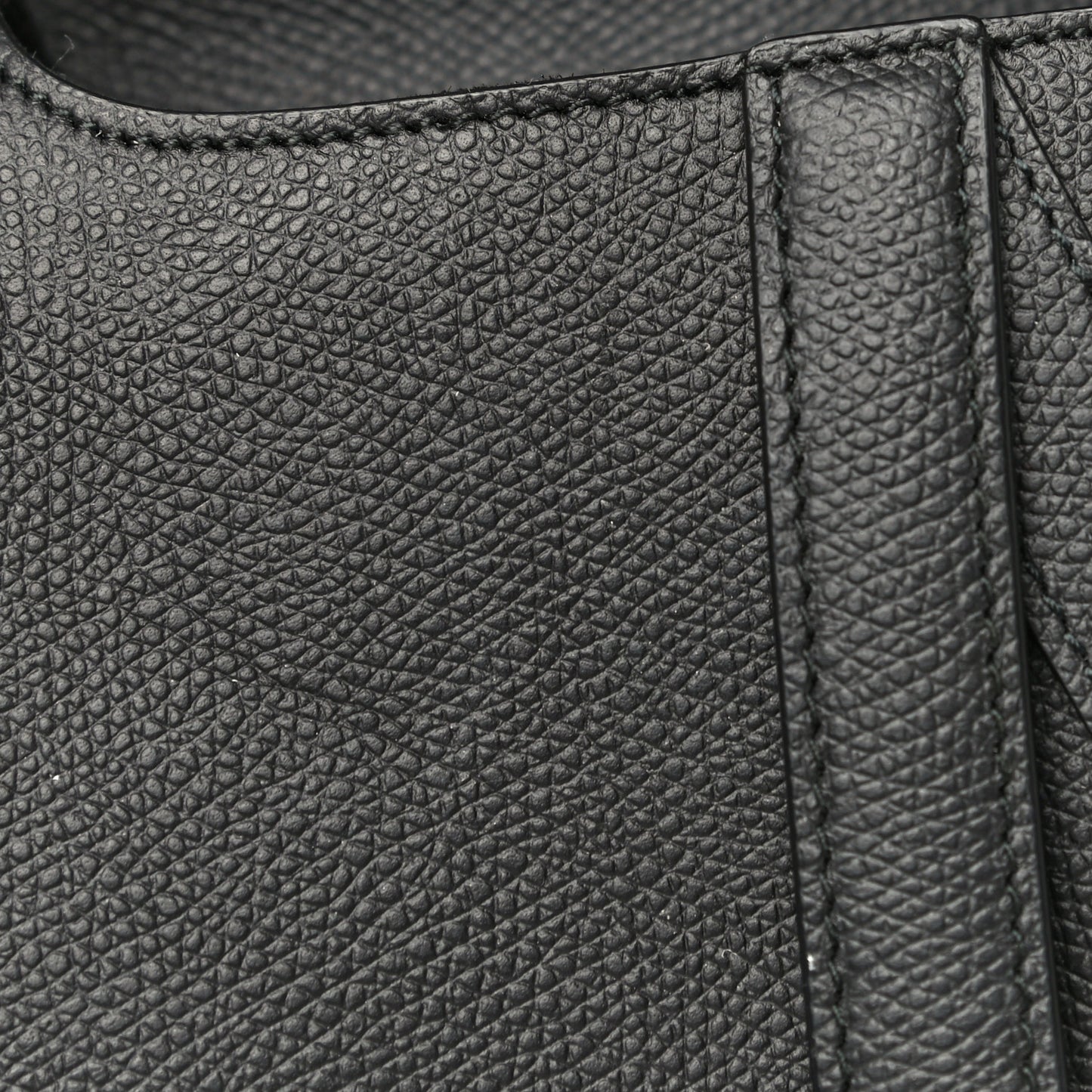 Grained Calfskin Mini Saddle Bag Black