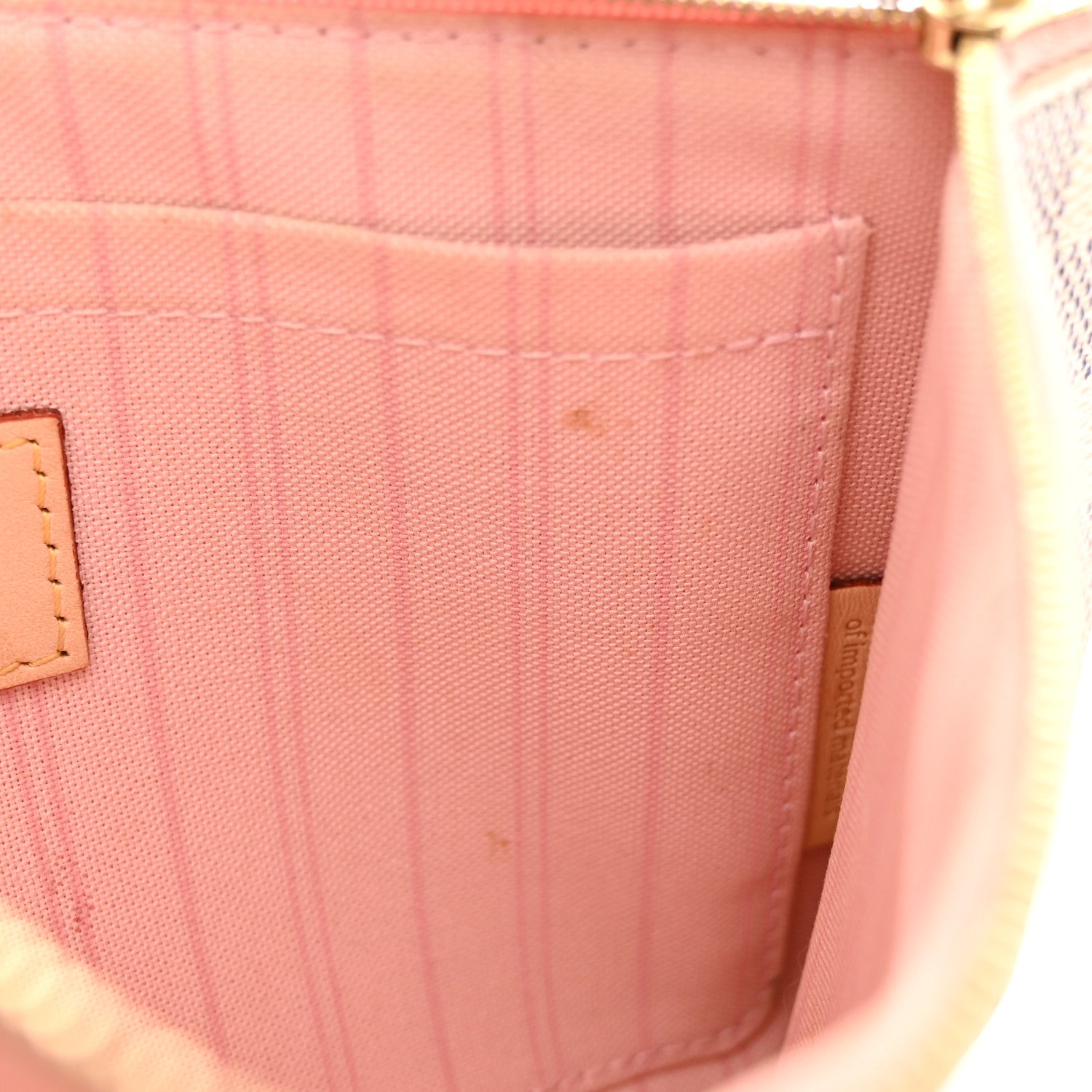 Louis Vuitton Damier Azur Neverfull MM GM Pochette Rose Ballerine 10 of 16