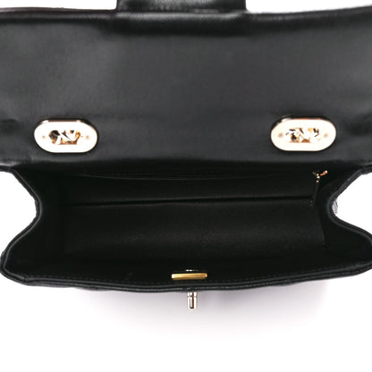 Chanel Caviar Quilted Mini Retro Twist Top Handle Flap Black 5 of 12