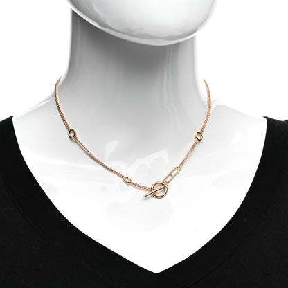 Hermes 18K Rose Gold Echappee Necklace ST 2 of 5