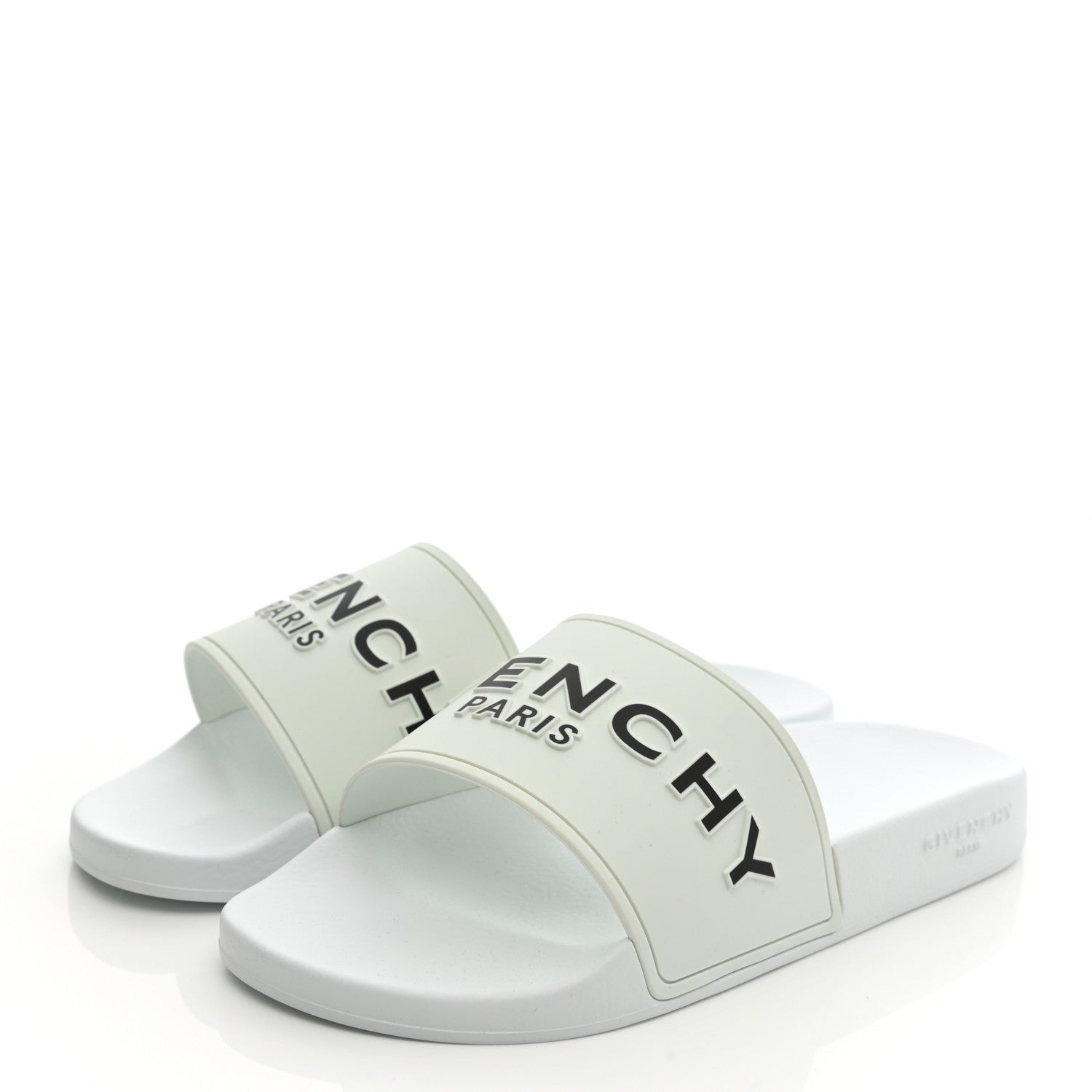 Givenchy Rubber Logo Pool Slide Sandals 40 White 3 of 9