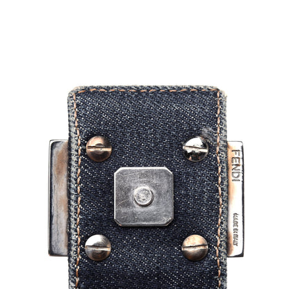 Fendi Denim Mama Baguette Blue 7 of 19