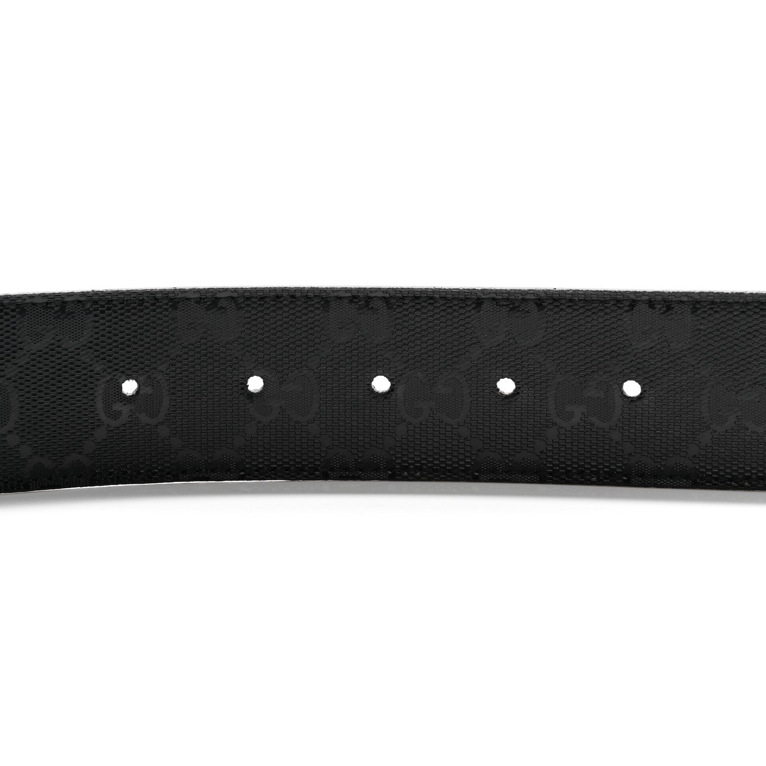 Gucci Imprime Monogram Interlocking G Belt 85 34 Black 3 of 5