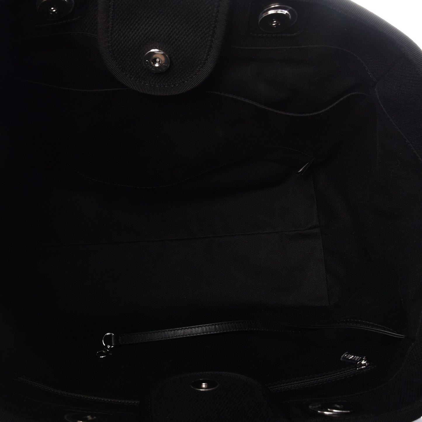 Canvas Pearl Medium Deauville Tote Black
