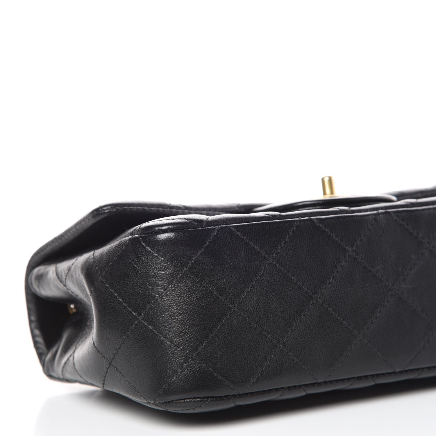 Chanel Lambskin Quilted Studded Mini Rectangular Flap Black 5 of 10