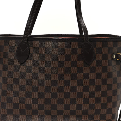 Louis Vuitton Damier Ebene Neo Neverfull MM Rose Ballerine 10 of 15