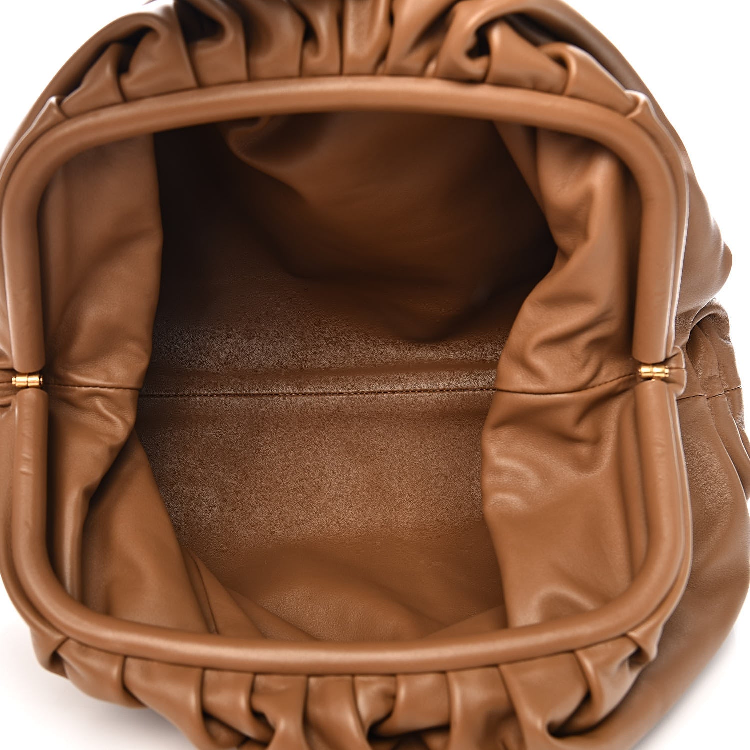 Bottega Veneta Smooth Butter Calf The Pouch Oversized Clutch Cammello 5 of 14