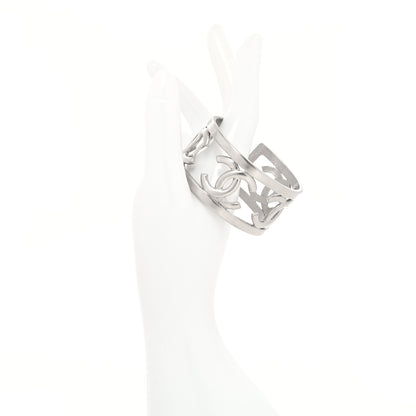 Chanel Metal CC Cuff Silver 2 of 4