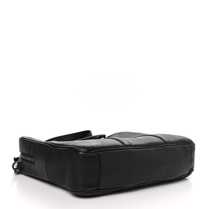 Burberry Heritage Grain Check Embossed Briefcase Black 4 of 10