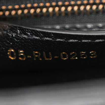 Christian Dior Crinkled Patent Lambskin Studded Saddle Bag With Strap Black 7 of 10