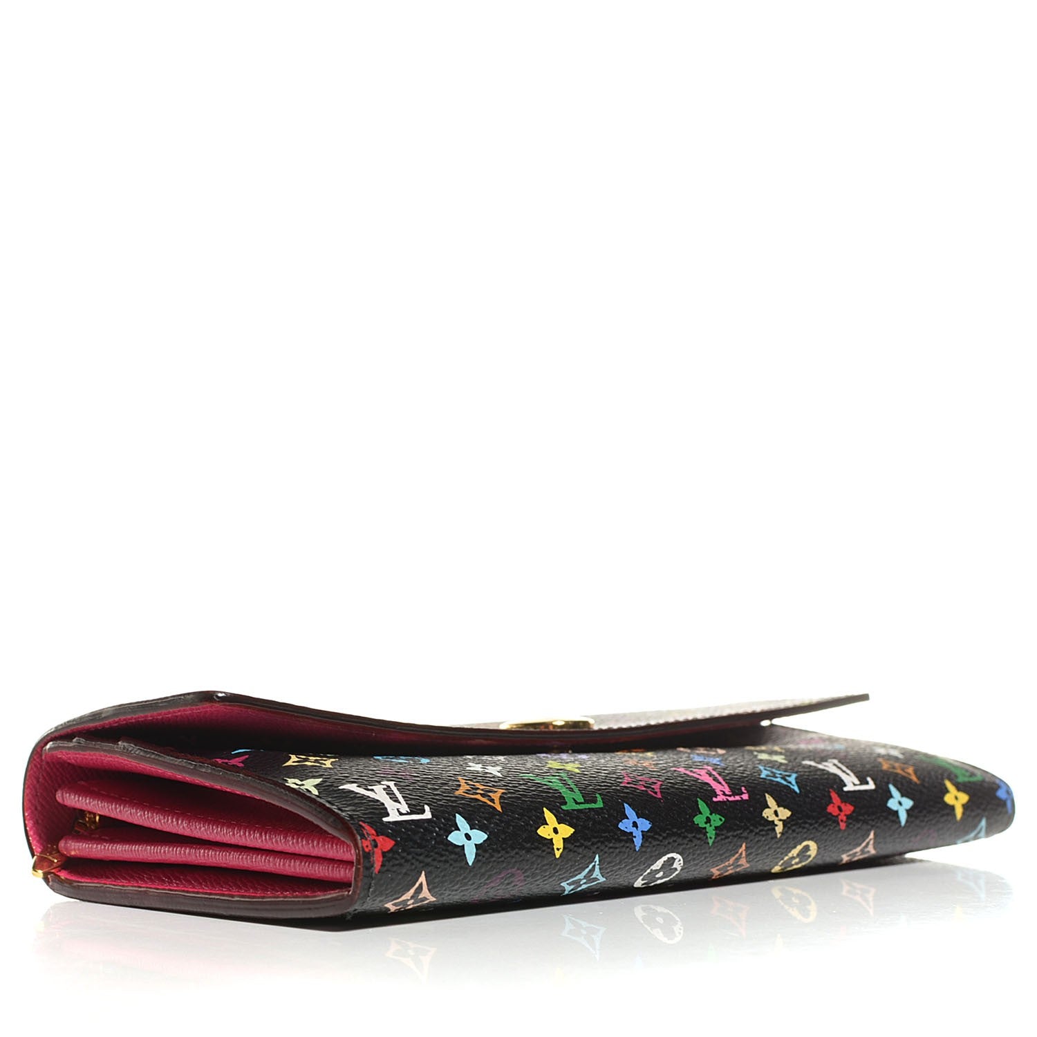 Louis Vuitton Monogram Multicolor Sarah Wallet Black Grenade 4 of 8