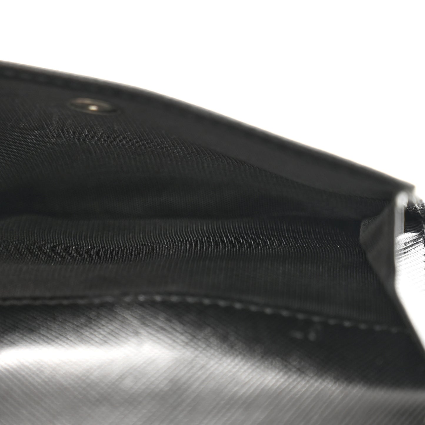 Saffiano Tri-Fold Compact Wallet Black