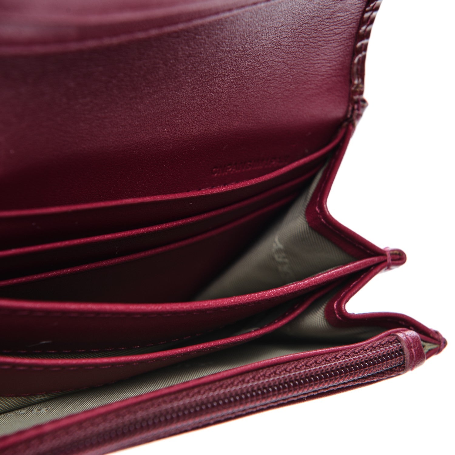 Burberry Supernova Check Penrose Continental Wallet Berry 7 of 7