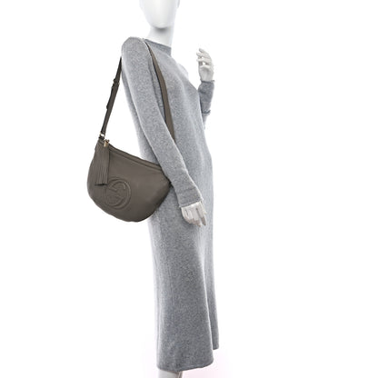 Gucci Pebbled Calfskin Small Soho Hobo Fango 2 of 12