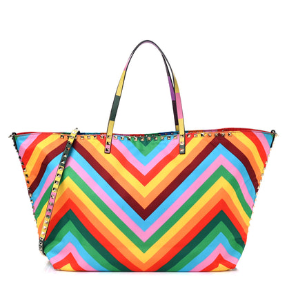 Valentino Garavani Nylon Rockstud 1973 Easy Tote Multicolor 1 of 11