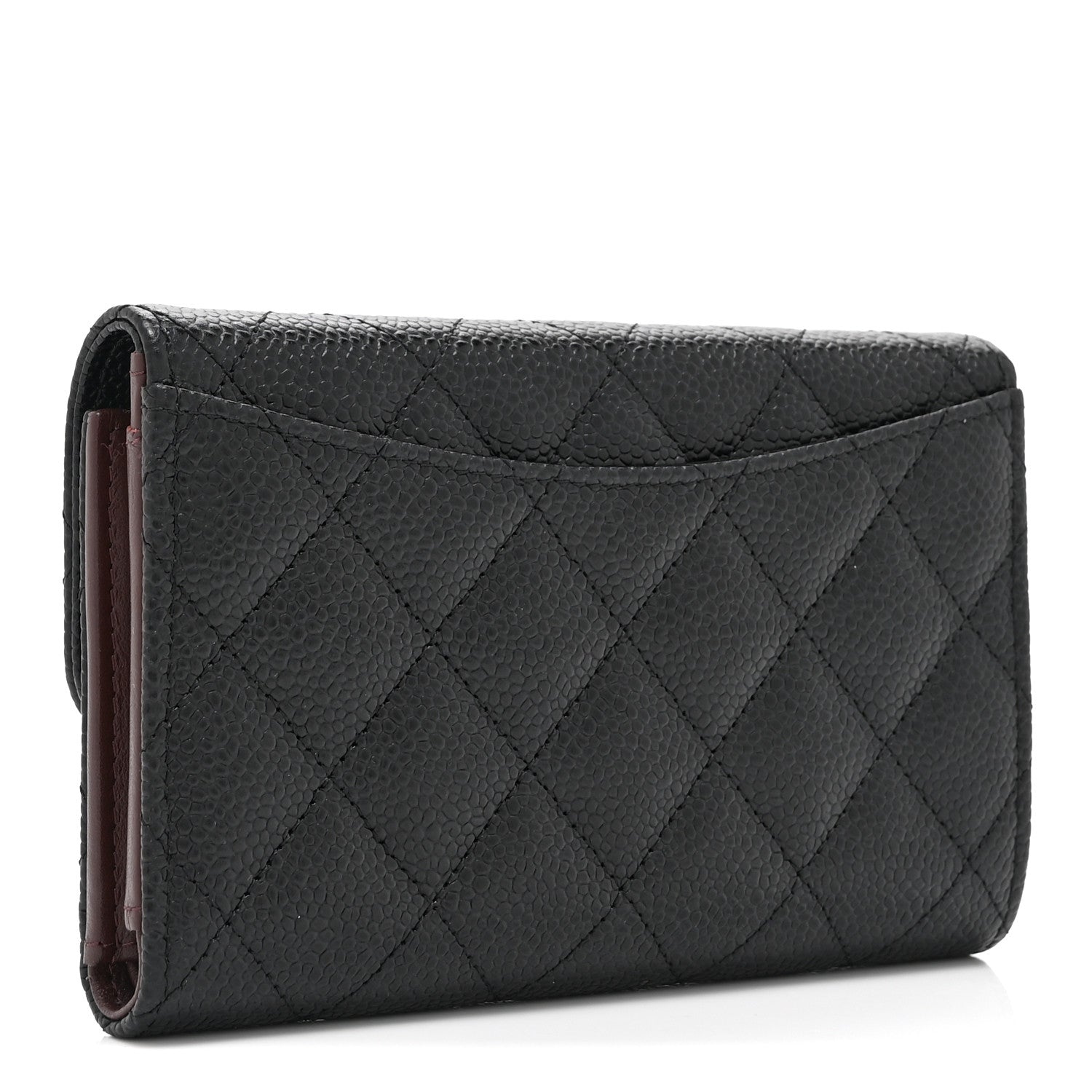 Chanel Caviar Quilted Medium Flap Wallet Black 3 of 13