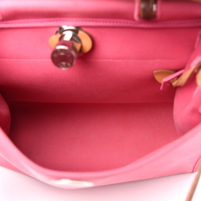Hermes Vache Hunter Toile Herbag Zip 31 PM Rose Lipstick 7 of 16