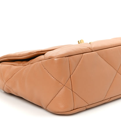 Chanel Lambskin Quilted Medium Chanel 19 Flap Brown 8 of 9