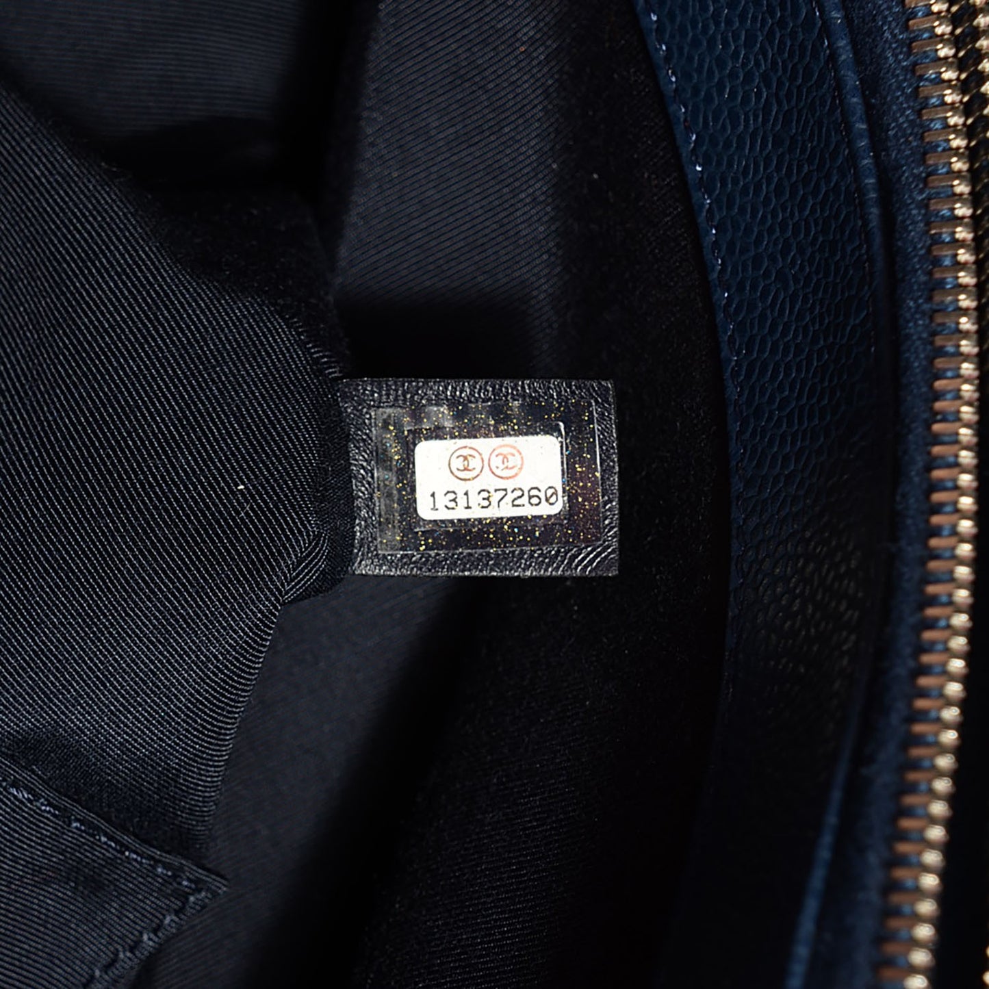 Caviar Grand Shopping Tote GST Navy